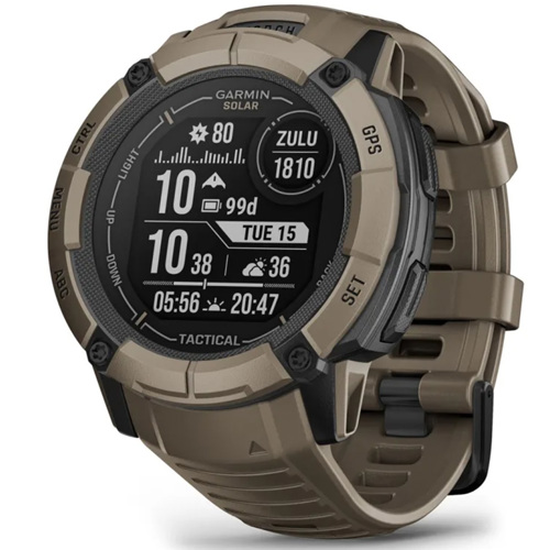Garmin Instinct 2X Solar Standard Edition 50mm Rugged GPS Smartwatch Standard Edition Coyote Tan